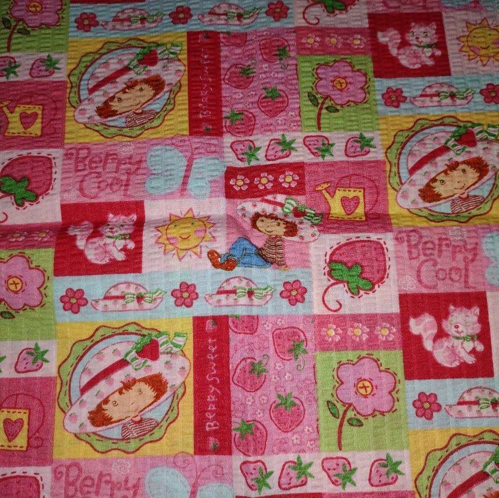 Strawberry Shortcake  Fabric Berry Sweet fat quarter Rare